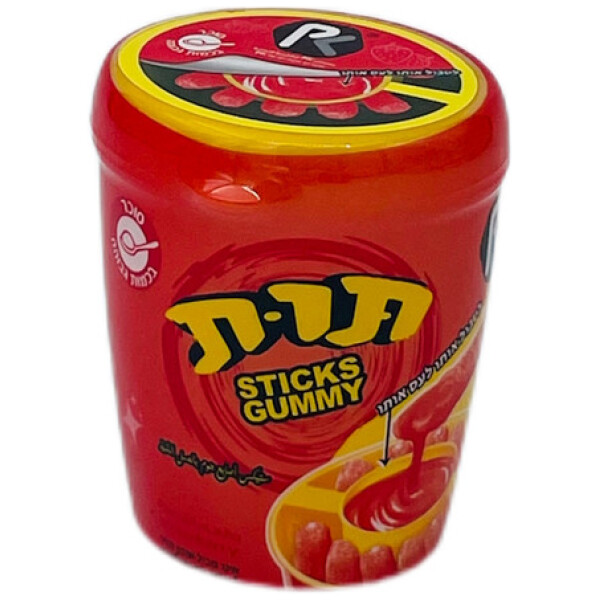 גומי מקלות תות Sticks Gummy Strawberry Flavor